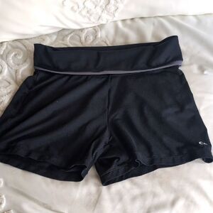 Champion Spandex Roll Up- Roll Down Waistband Workout Shorts